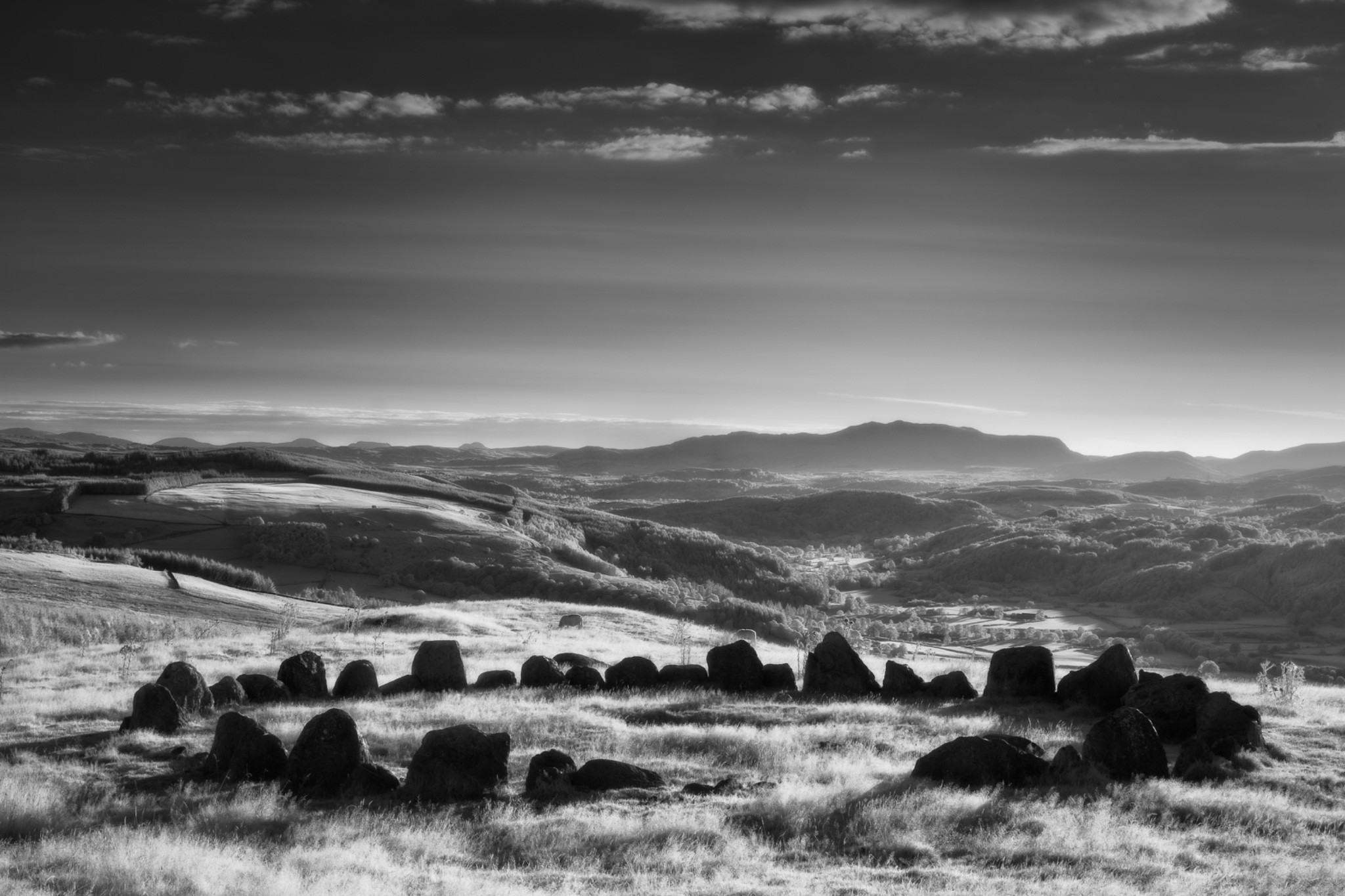 Moel Ty Uchaf Stone Circle, Denbighshire, Wales.